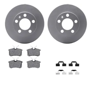 R1 Concepts WDUH1-74095 Carbon Series Brake Rotors W/ 5000 Oep Brake Pads & Hdw